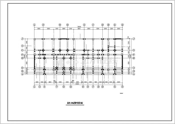 某地多层底框结构商住楼建筑结构设计施工CAD图-图一