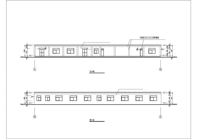 【江苏省】某高校一层食堂建筑设计图_图1