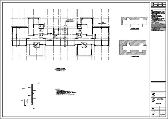 两栋34层框架剪力墙结构住宅楼结构施工图_图1