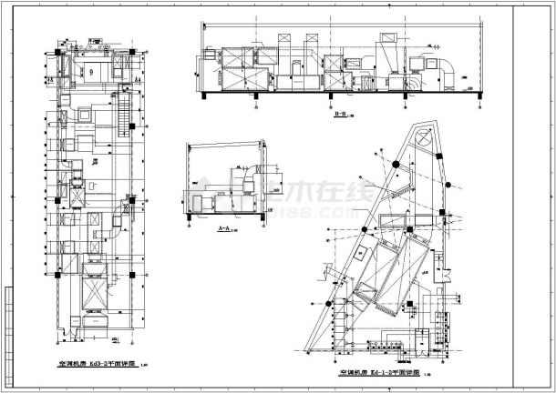 【江苏】大型体育中心空调通风及防排烟系统设计施工图（含采暖设计）-图一