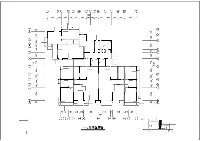 某18层剪力墙住宅建筑结构设计施工cad图_图1