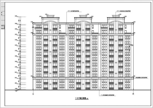 【山东】某12层住宅施工图（含建筑设计说明）-图二