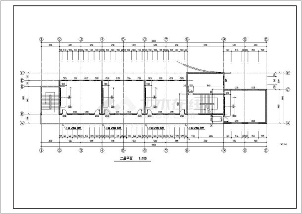 某小学教学楼CAD布置图-图一