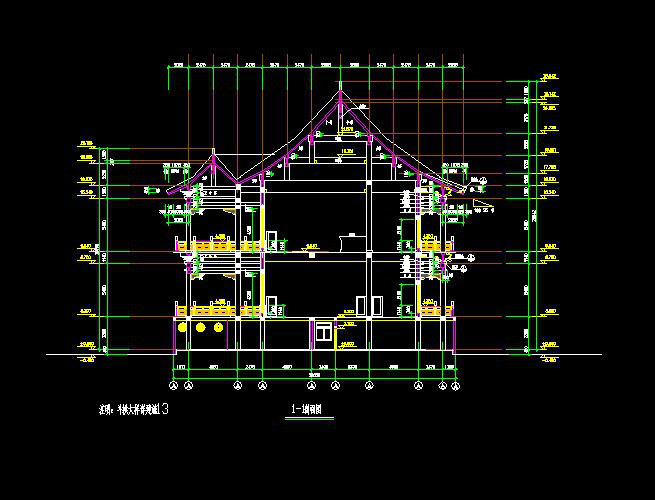 某古建筑城楼建筑施工图_图1