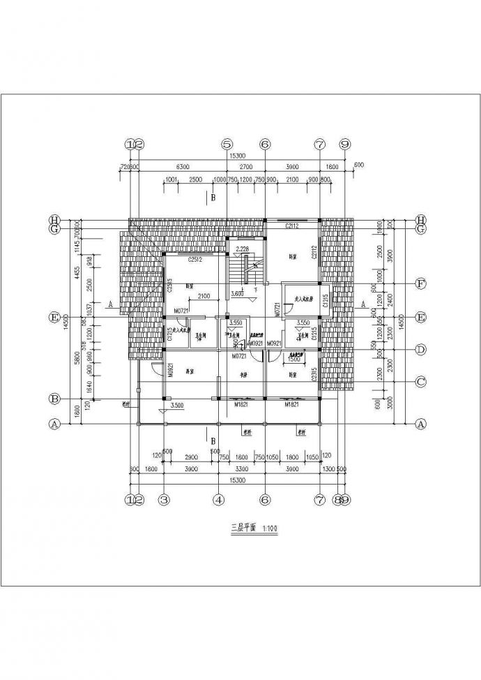 【河南】某地排屋别墅建筑设计施工图纸_图1