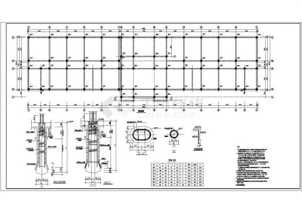 某学校综合楼框架结构施工图（共8张）-图二