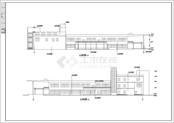 某地食堂平面布置建筑设计图-图一