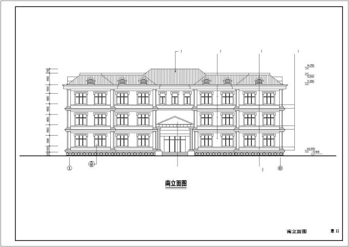 某小型办公楼建筑CAD设计施工图_图1