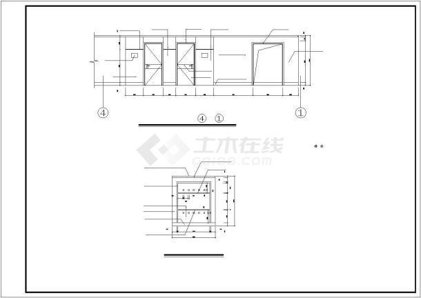 办公楼室内装修设计施工图（全集）-图二