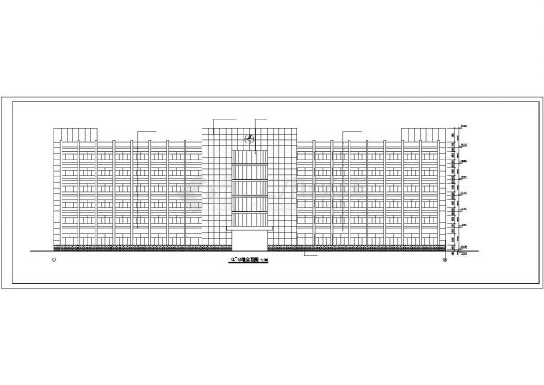 某公司厂区办公楼建筑施工图（共7张）-图一