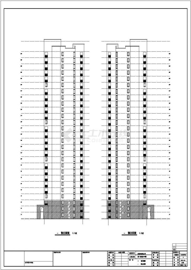 27层剪力墙结构住宅楼建筑结构施工图（CFG桩）-图二