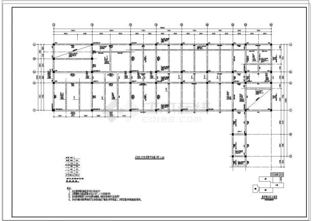 【山西】某框架结构住宅楼结构设计图-图二