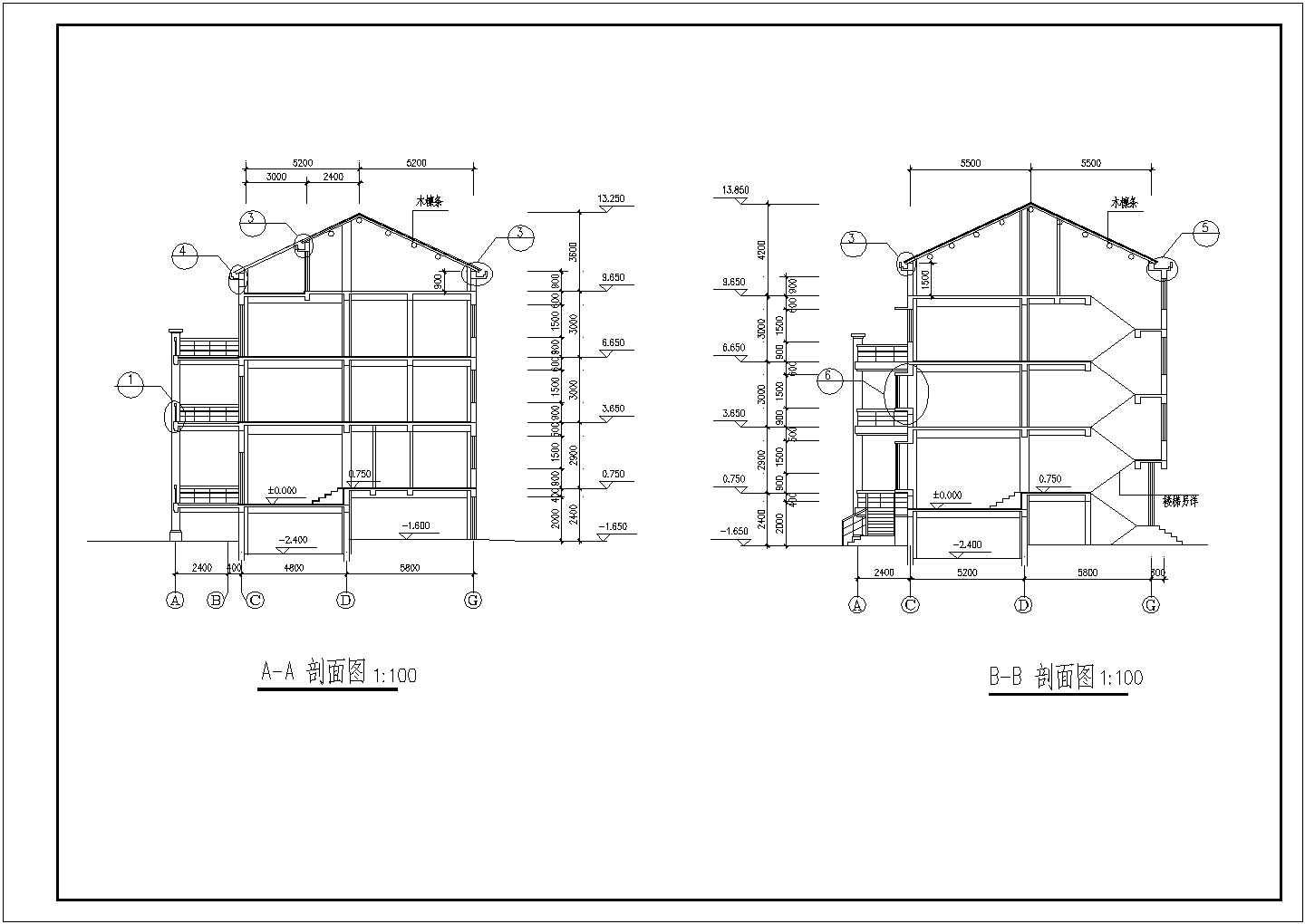 多层住宅建筑方案全套CAD图