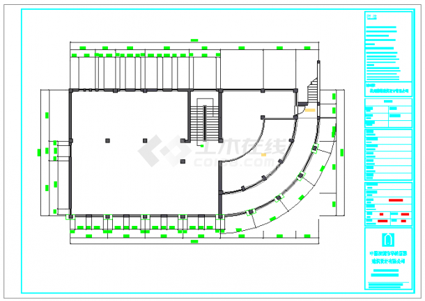 茶室CAD参考平面图-图二