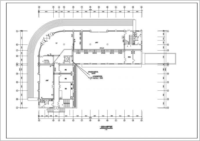 某多层办公楼建筑综合布线设计cad方案图_图1