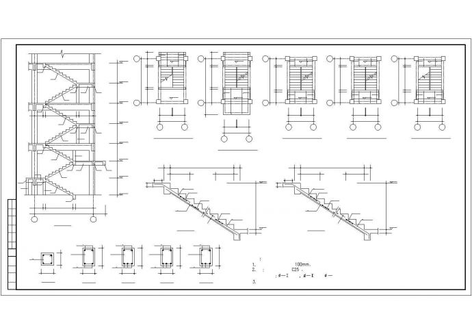 多层建筑砖混和底框结构cad详细施工图_图1