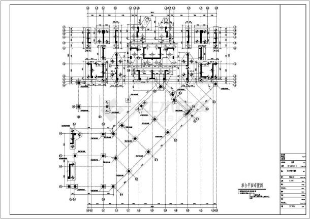 32层剪力墙结构住宅楼结构设计施工图-图二