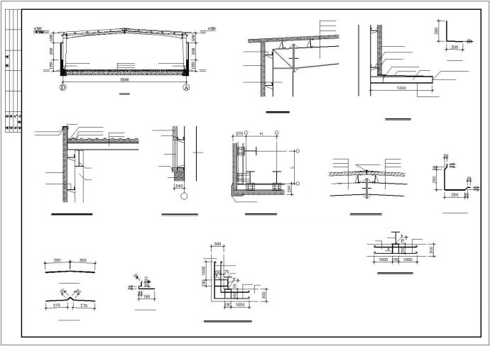 某学校库房结构方案设计图_图1