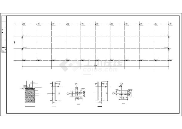 某学校库房结构方案设计图-图二