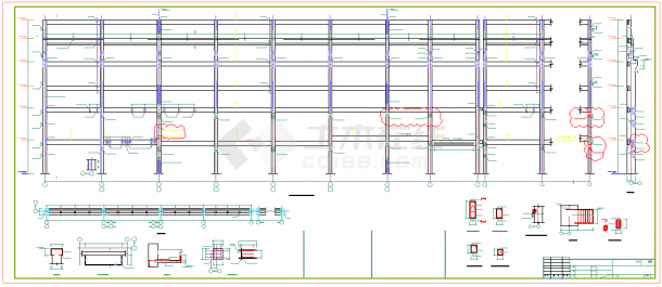 某框架结构厂房结构设计施工图(含吊车梁)-图一