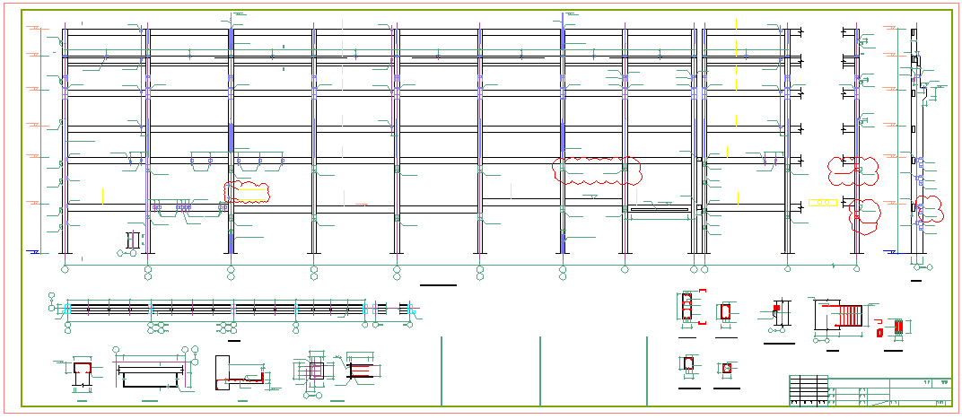 某框架结构厂房结构设计施工图(含吊车梁)