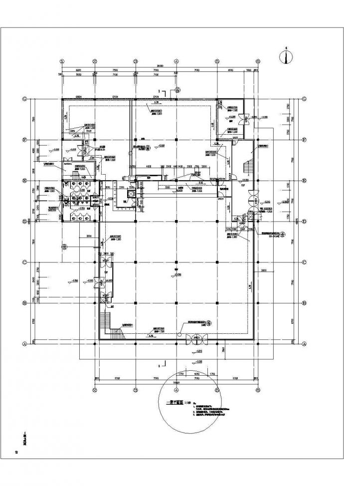 某地多层食堂全套完整建筑设计施工图_图1