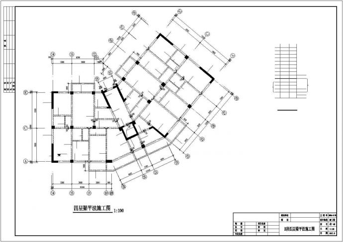 兰州某12层框剪住宅结构设计图_图1