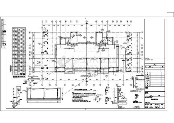 30层剪力墙结构高层住宅楼结构施工图（地下1层）-图一