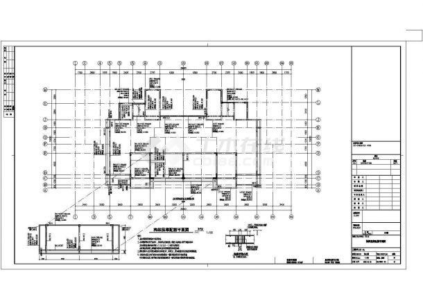 30层剪力墙结构高层住宅楼结构施工图（地下1层）-图二