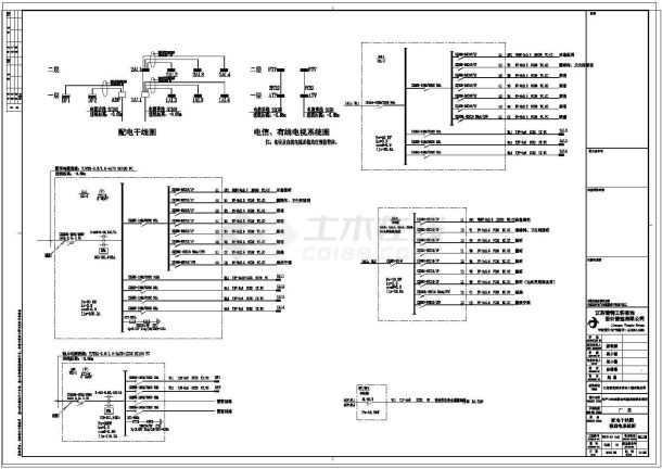 某厂房电气系统CAD图纸-图一