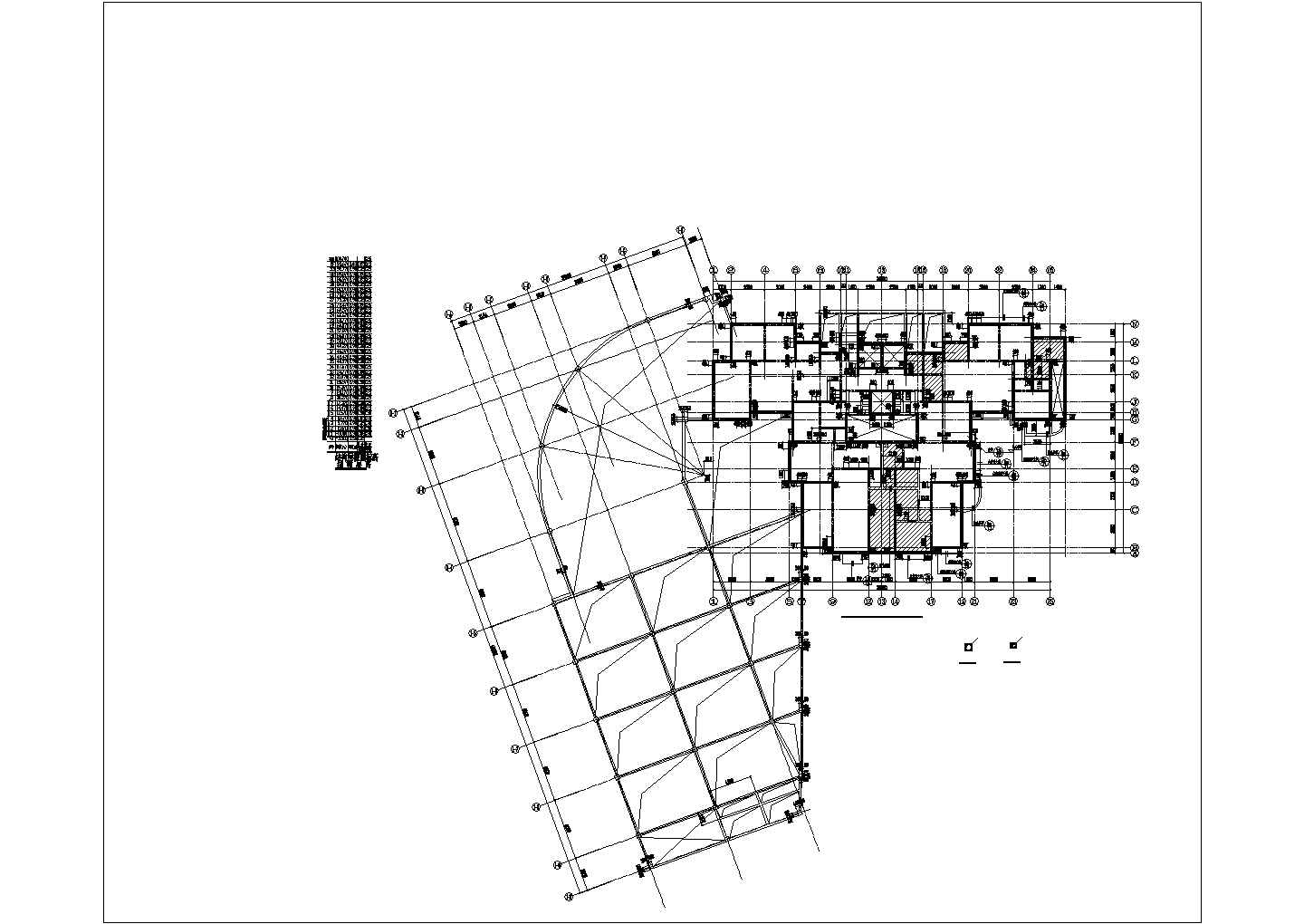 合肥某33层剪力墙住宅结构设计图(1号楼)