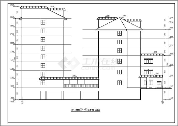 南京市市区六层资源郎东大酒店施工图-图二