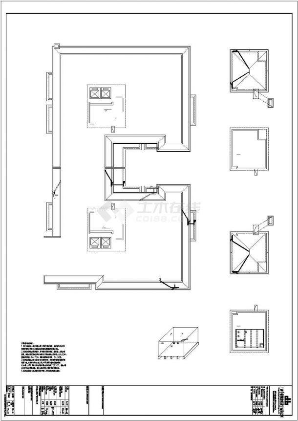 欧式风格别墅建筑设计图，带地下室-图一