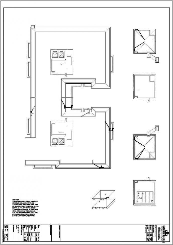 欧式风格别墅建筑设计图，带地下室_图1