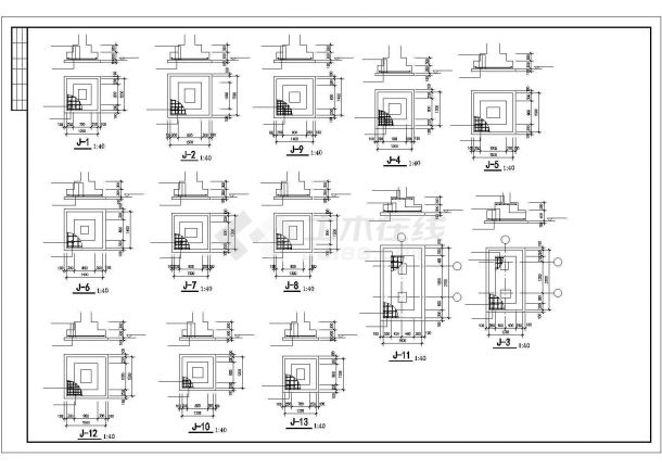[大连]某5层框架住宅楼结构设计图（16号楼）-图二