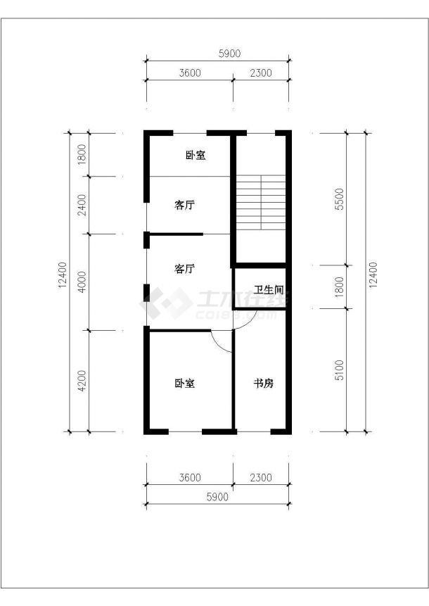 【南通】某三层别墅建筑设计施工图-图一