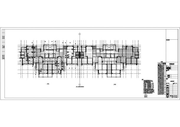 地上32层剪力墙结构高层商住楼结构施工图-图一