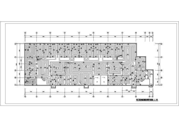 综合楼地板采暖设计CAD参考图_图1