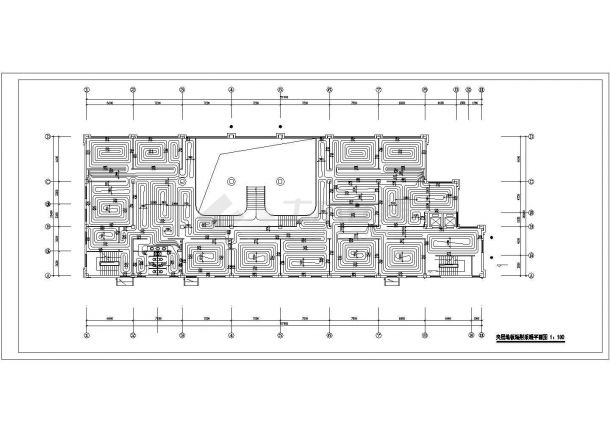 综合楼地板采暖设计CAD参考图-图二