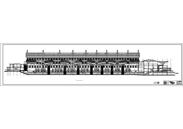 【长春】火车站高架站房及雨棚施工图纸-图一
