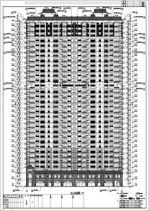 32层剪力墙结构住宅楼建筑结构施工图（含计算文件）-图一