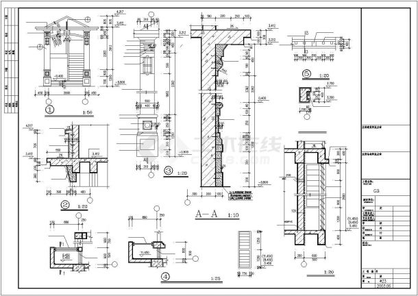 【芜湖】某现代多层别墅建筑设计图纸-图二
