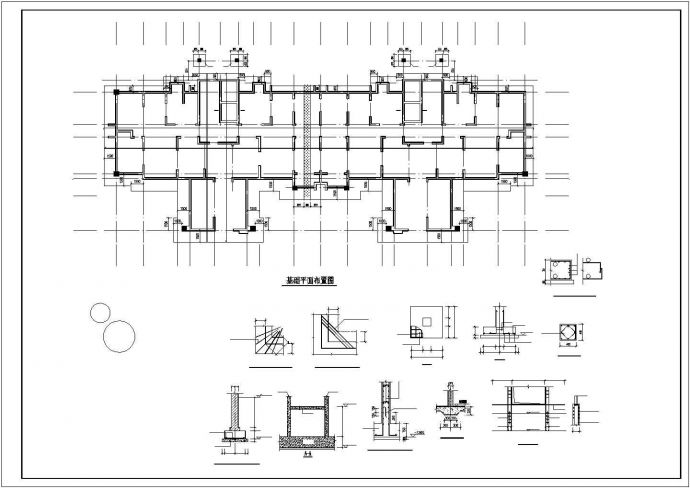 某小区经典8层住宅结构设计图_图1