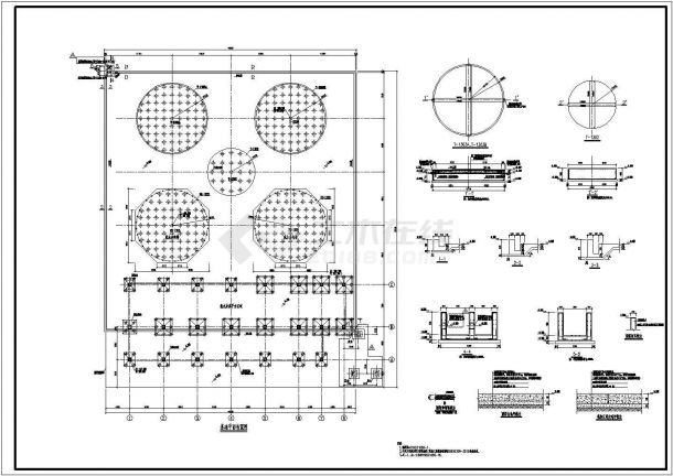 焦炉建设工程焦油氨水分离区域结构施工图-图一