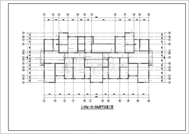 剪力墙住宅结构平法施工CAD详图-图一