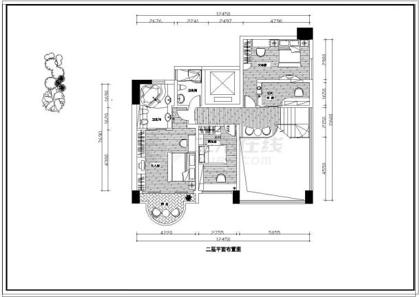 【惠州】某休闲别墅室内装修设计图-图二