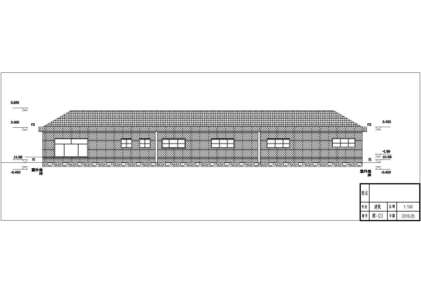 REVIT模型坡屋面含结构图和建筑图