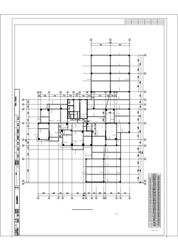 [永嘉县]31层框剪结构住宅结构设计图-图一