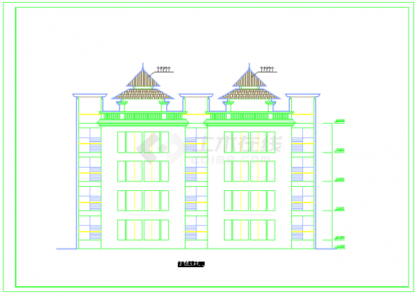 某地大型公寓全套建筑设计施工图纸-图二