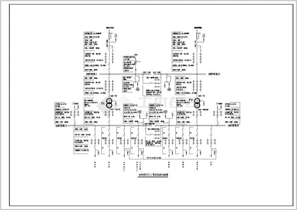 某农网35KV降压变电所电气图-图一